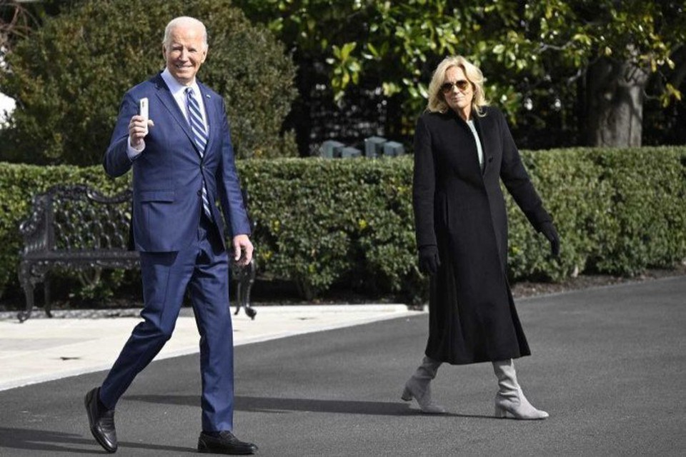 Joe e Jill Biden esto casados h 47 anos  (Crdito: ANDREW CABALLERO-REYNOLDS / AFP)