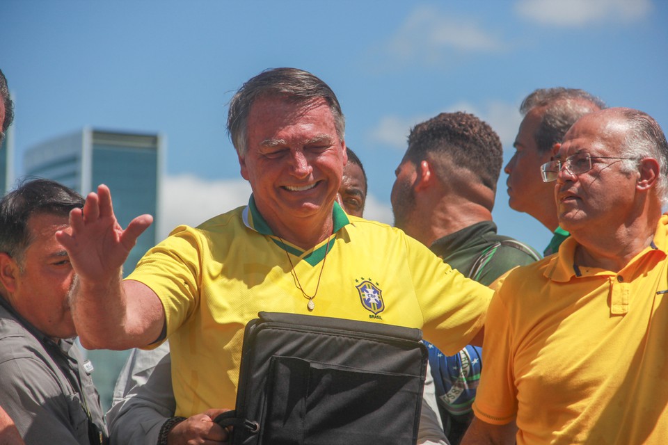 Ex-presidente Jair Bolsonaro (PL) em visita ao Recife, em agosto deste ano (Francisco Silva/DP Foto)