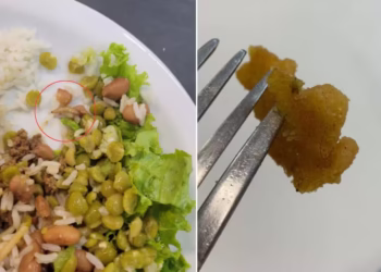 Mercado super renomado serviu comida com larvas para os clientes