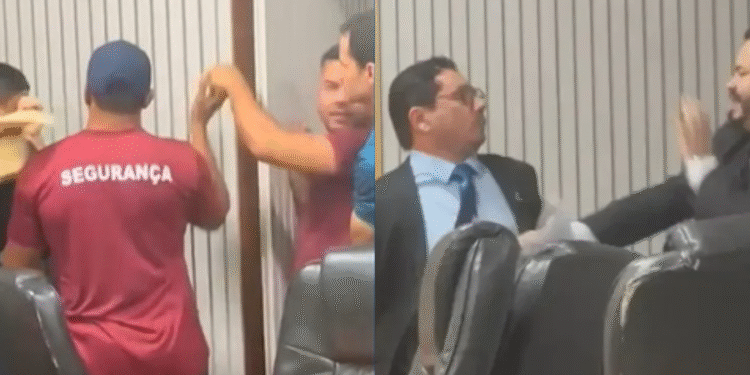 Grave: vereadores trocam socos na frente de todo mundo