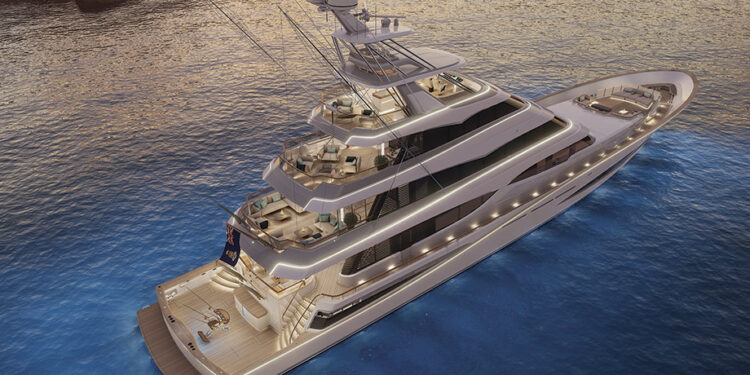 Maior iate de pesca do mundo tem 52 metros e torre perfeita para enxergar cardumes