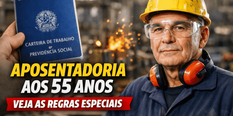 Regra aprovada libera aposentadoria aos 55 anos no Brasil nessas condições