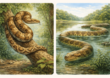 Qual a diferença entre jiboia e sucuri?