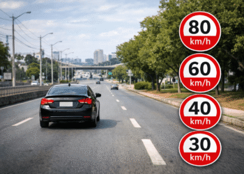 Como saber o limite de velocidade da via se não houver placas de sinalização