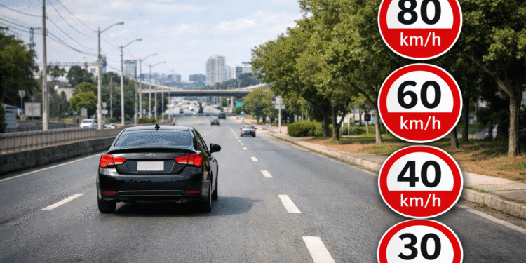 Como saber o limite de velocidade da via se não houver placas de sinalização