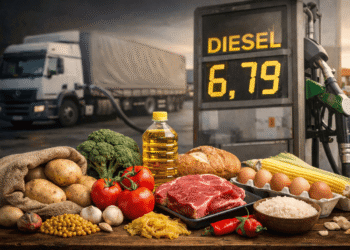 Alimentos sobem de valor com preço do diesel