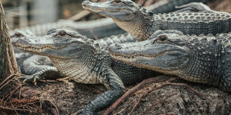 Cidade brasileira tem mais jacarés do que habitantes e eles passeiam livres