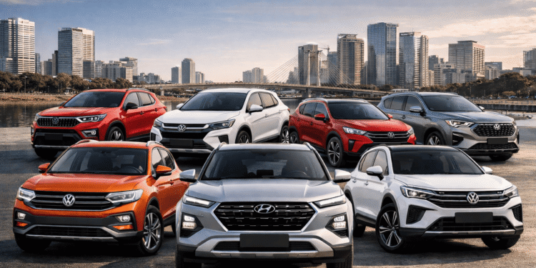 Esses são os SUVs mais vendidos do Brasil em abril de 2026