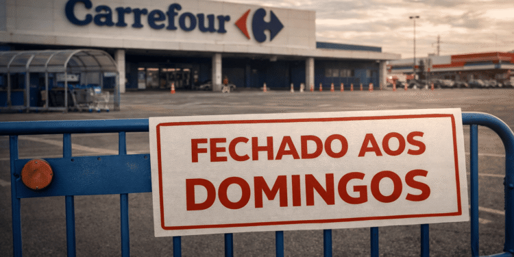 Carrefour e outros supermercados grandes não podem mais abrir aos domingos