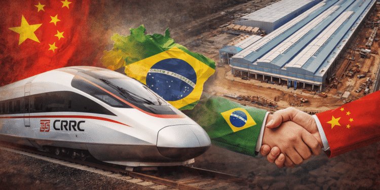 Potência chinesa anuncia fábrica de trens no Brasil