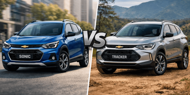 Chevrolet Sonic vs Tracker: qual o melhor carro para comprar?