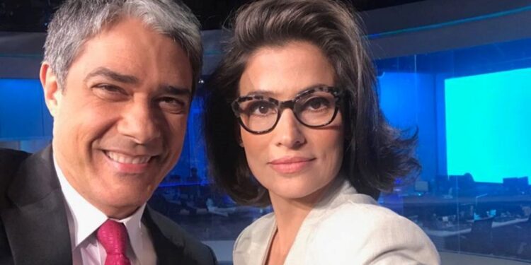 Enquanto William Bonner ganhava R$ 1 milhão, Renata Vasconcellos ganha salário de rainha no Jornal Nacional
