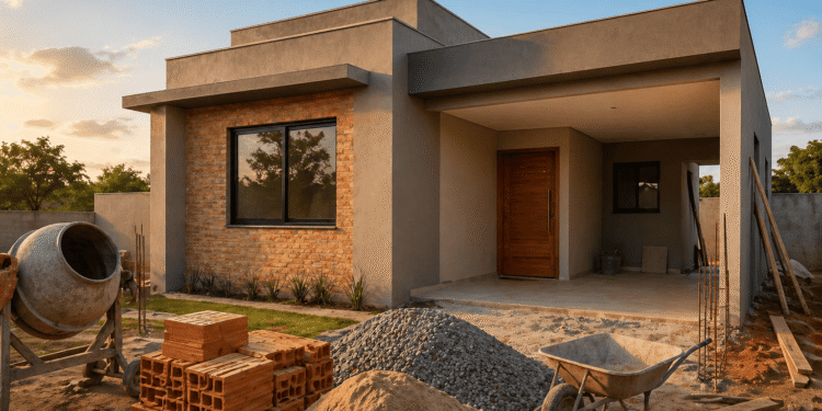 Quanto custa construir uma casa de 110 m² no Brasil em maio de 2026?