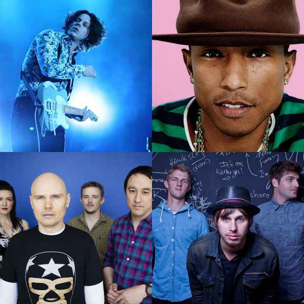 Jack White, Pharrell Williams, Smashing Pumpkins e Foster The People so atraes do Lollapalooza 2015. Crdito: Divulgao