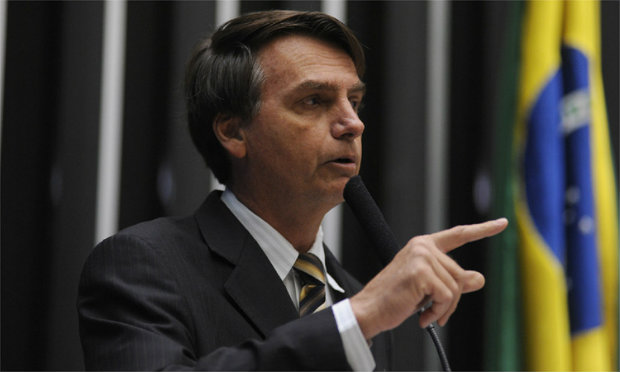 Bolsonaro disse que nunca passou pela cabea ter um filho gay por que tinha dado "boa educao" aos filhos. (Foto: Leonardo Prado/Agncia Cmara)