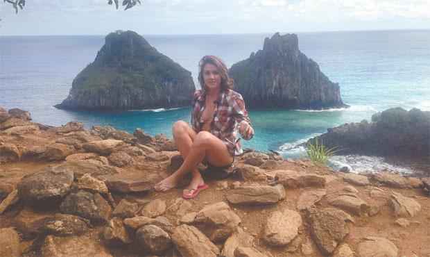 Melissa Guaran preferiu viajar para Fernando de Noronha a comprar um pacote para um destino internacional. Foto: Arquivo Pessoal