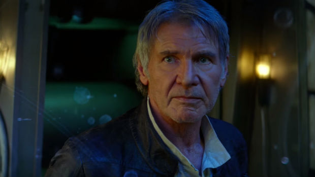 Harrison Ford como Han Solo em cena do novo Star Wars. Foto: YouTube/Reproduo