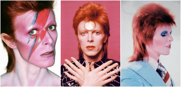 Bowie tornou-se cone da ra glam rock com seu alter ego Ziggy Stardust. Fotos: Reproduo da internet