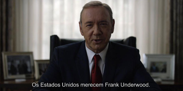 Kevin Spacey interpreta Frank Underwood em House of Cards. Foto: Netflix/Divulgao