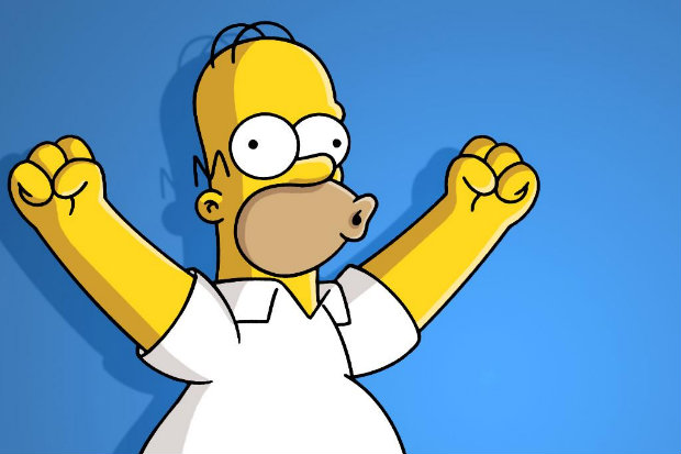 Homer comentar assuntos que de fato s poderiam ser notcia no dia do episdio. Foto: Fox/Divulgao