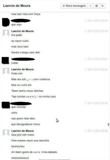 Conversa com adolescente foi divulgada pelas autoridades. Imagem: Polcia Civil/divulgao 