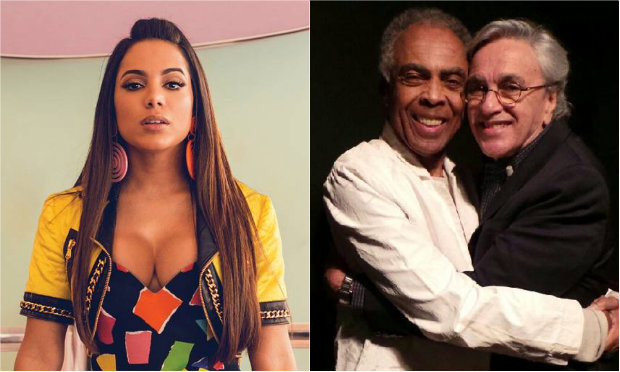 Anitta, Caetano Veloso e Gilberto Gil cantaro na abertura. Foto: Divulgao