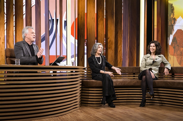 Fernanda Torres fez participao no programa e dobradinha com a ministra. Foto: Globo/Divulgao