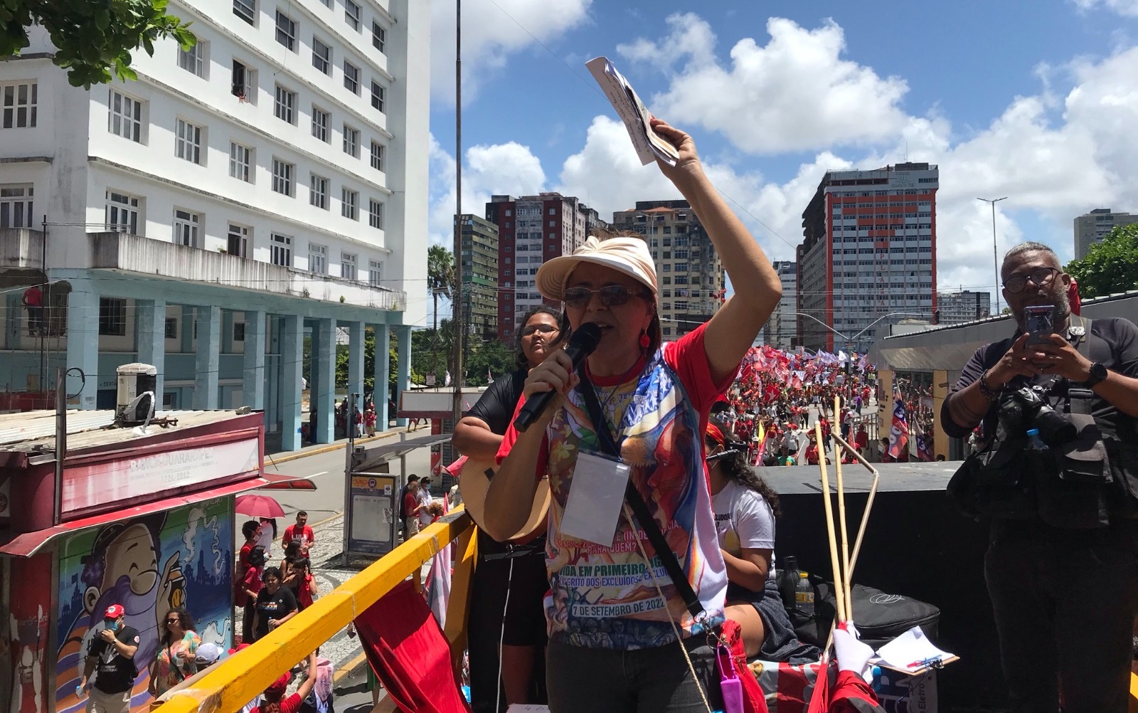 Professora e psicloga, Sandra Gomes representa comunidades eclesiais de base e prega luta por avanos para maioria desassistida da sociedade (Acervo pessoal/Divulgao)