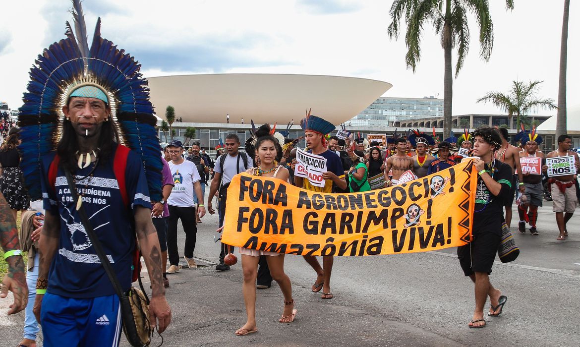 Tese aprovada confirma derrubada do marco temporal e autoriza indenizao prvia paga em dinheiro ou em ttulos de dvida agrria (foto: Antnio Cruz/Agncia Brasil )