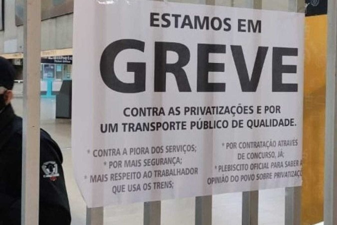 Reinvindicaes dos trabalhadores do Metr e da CPTM de So Paulo (Twitter @Coelho_Galaxios/Reproduo)