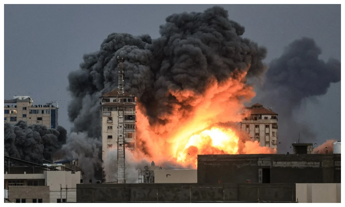 O grupo Hamas lanou no sbado um ataque sem precedentes contra Israel a partir da Faixa de Gaza (Foto: MAHMUD HAMS / AFP)