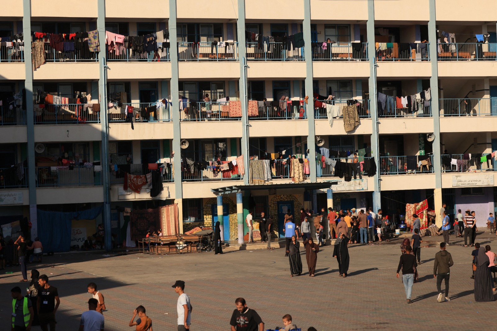 Entrada de ajuda humanitria  dificultada na Faixa de Gaza  (foto: MAHMUD HAMS / AFP)