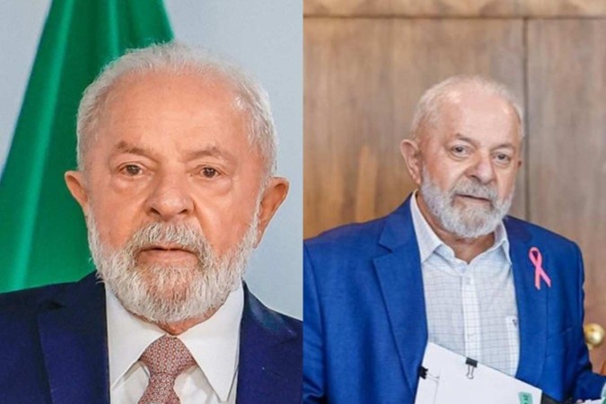 Lula antes (E) e depois (D) da cirurgia de blefaroplastia nas plpebras (Foto: Presidncia da Repblica/Divulgao)