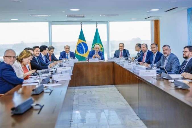 Presidente Lula comanda reunio ministerial no Palcio do Planalto para tratar da rea de infraestrutura 3/11  (Crditos: Ricardo Stuckert)