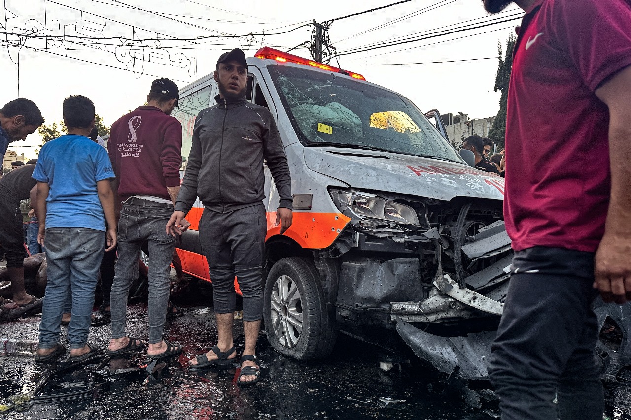 O movimento islamista palestino disse que o ataque deixou dezenas de mortos e feridos

  (foto: MOMEN AL-HALABI/AFP)