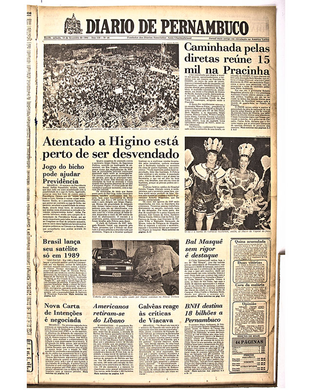 Caminhada pelas diretas reúne 15 mil na pracinha Caminhada pelas diretas reúne 15 mil na pracinha