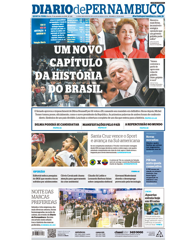 Um novo capítulo na história do Brasil Um novo capítulo na história do Brasil