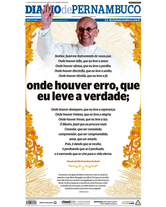 Papa Francisco escolhido Papa Francisco escolhido