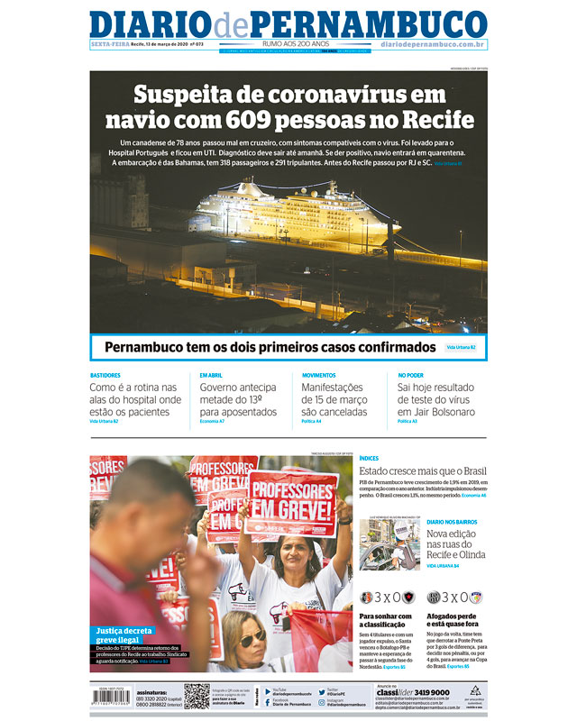 Coronavírus: Brasil tem primeiros casos de transmissão local Coronavírus: Brasil tem primeiros casos de transmissão local